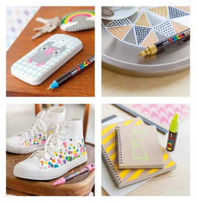 Produktbild von POSCA PC-3M, Mehrfarbig, Mehrfarbig, 8 Farben, Fein, 0,9 mm, 1,3 mm