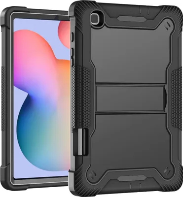 Obrázek produktu pro Dětské pouzdro pro Samsung Galaxy Tab S6 Lite 10.4" 2020 mit S Pen Holder, Odolné lehké nárazuvzdorné pouzdro s roztomilým designem, rukojetí a stojánkem černé