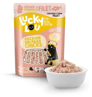 Produktbild von Lucky Lou 62997, Adult, jede Rasse, Huhn, Thunfisch, 70 g, Getreidefrei