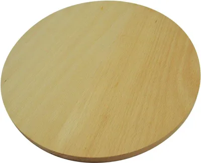 Obrázok produktu pre Okrúhla drevená doska na krájanie pizze z oboch strán - 35 cm