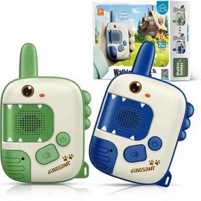 Produktbild von Kinder Walkie Talkie Dinosaurier 2er Set – Funkgerät für Kinder 3-12 Jahre