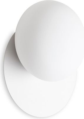 Zeitgenössische Wandleuchte Ninfea Metall Weiß 1 Licht Gx53 9W 3000K Warmes Licht