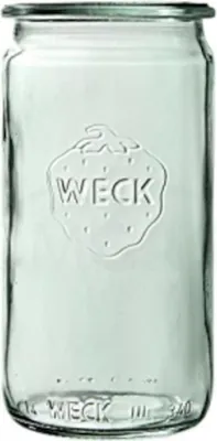 Produktbild von WECK Zylinderglas ZYLINDER ohne Deckel 340 ml 6 Stück