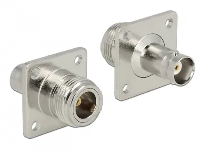 Produktbild von DELOCK HF Adapter N-Buchse -> BNC-Buchse zum Einbau