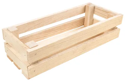 Productafbeelding van Creative Deco Natuurlijke Houten Kist, 34 x 14 x 9 cm