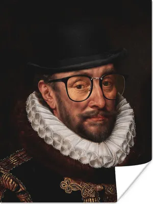 Produktbild von MuchoWow® Poster Wilhelm von Oranien - Adriaen Thomasz - Hut 120x160 cm - Wandbilder