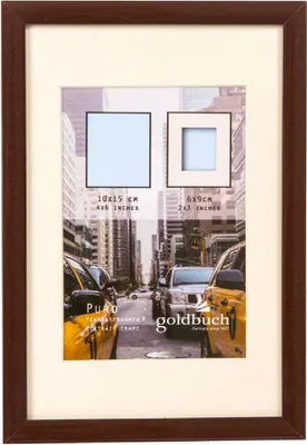 Obrázek produktu pro Goldbuch plastový fotorámeček Puro 10x15 cm hnědý