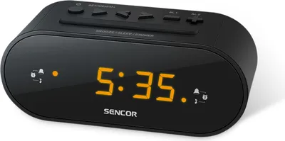 Obrázek produktu pro SENCOR SRC 1100 B - Radiobudík, s 10 předvolbami, opakované buzení, napájení AC