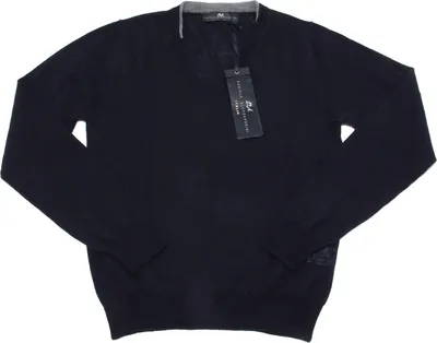 Produktbild von 9947M maglione uomo DANIELE ALESSANDRINI blu lana sweater men