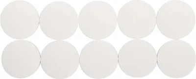 Produktbild von MAUL Magnet rund 10 Stück 2,5 kg Kunststoff Ferrit bruchsicher erodiert lackiert Ø 3.8 x 1.55 cm weiß