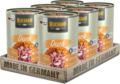 Produktbild von Belcando Holistic Duck 6x 400g – Nassfutter Hund mit Ente & Superfoods