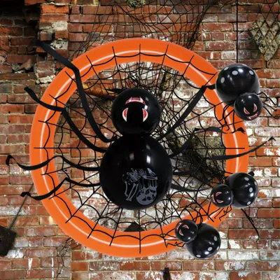 Produktbild von Halloween-Dekorationsballon, Spinnen-förmige Dekorationen für eine Geisterparty, Dekoration für eine Spukbar im Haus
