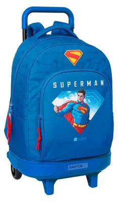 Produktbild von Safta Superman 45 Cm Rucksack Mit Rollen Blau  Blau One Size