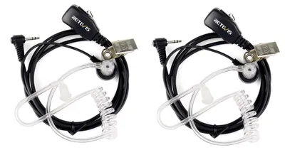 Produktbild von Retevis EAM101 Funkgerät Headset 1 Pin 2.5mm Kopfhörer Kompatibel mit Walkie Talkie RT45 Motorola TLKR T80 T80 Extreme T82 T82 Extreme T92 H2O T60 T61 T62 T81 Hunter T270 HYT TC-320 (2 STK.) – 1-Pin 2
