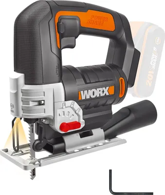 Produktbild von Akku-Pendelhubstichsäge WORX 20V 80mm WX543.9, ohne Akku und Ladegerät