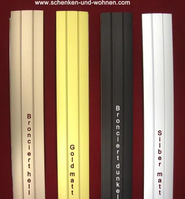 Produktbild von Übergangsprofil selbstklebend für Bodenbeläge 38 breitx1 m lang gold matt