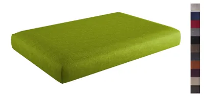 Produktbild von sunnypillow Palettenkissen mit abnehmbarem Bezug Sitzkissen 120x80x15cm Grün