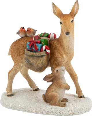 Image de Figurine Cerf Winter Collage Décoration De Noël Festive En Porcelaine - Villeroy Et Boch