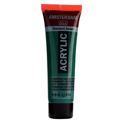 Immagine prodotto di Amsterdam Serie Standard Tubo di vernice acrilica 20 ml Verde permanente scuro 619