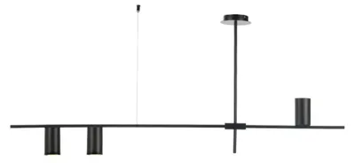 Immagine prodotto di Plafoniera ACA 3xGU10, metallo nero, 130x12xH53 cm, ARISTO OD843C130B