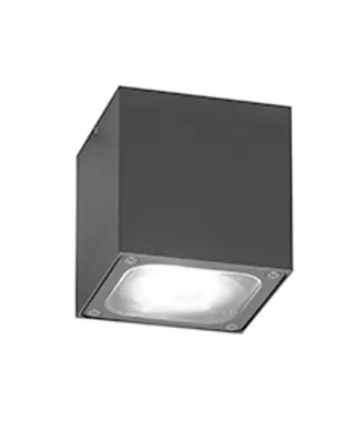 Produktbild von Konstsmide Cesena LED Deckenleuchte anthrazit, 3000K, 400lm, 1x6W, 240V, Aluminium/Acrylglas, 7852-370