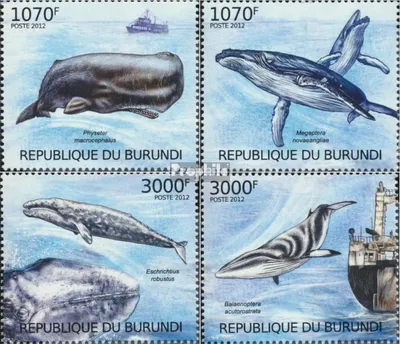 Produktbild von Briefmarken Burundi 2012 Mi 2605-2608 (kompl.Ausg.) postfrisch Rettung der Wale