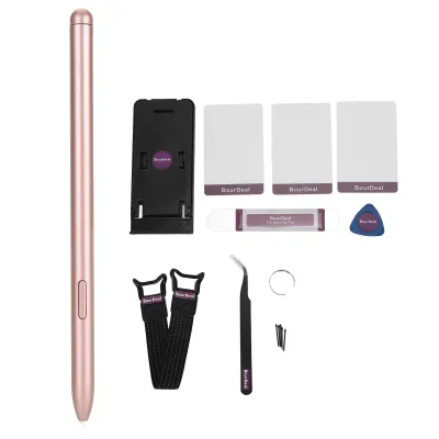 Image de Stylet pour Galaxy Tab S7, S7+ et S7 Lite, ultra-sensible, 5 pointes de rechange, support, marron