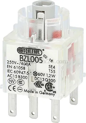 Immagine prodotto di Georg Schlegel Contatto a pulsante luminoso, 2Ö Contatto BZ, illuminabile Spina piatta 2,8 mm x 0,8 mm - 1 pezzo