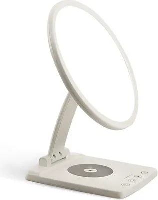 Produktbild von Tageslichtlampe mit kabellosem Ladegerät, LED Lichttherapie Lampe ohne UV, dimmbar & drehbar, 6 Timer, Touch-Steuerung