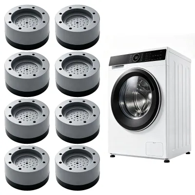 8er Set Anti-Vibrations-Gummifüße für Waschmaschine & Möbel