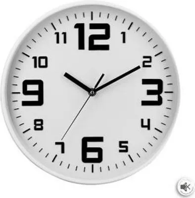 Immagine prodotto di Orologio da parete, rotondo, nero, diametro 30 cm