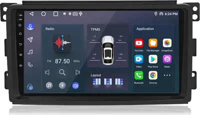 Zdjęcie produktu dla Wbudowane urządzenia nawigacyjne DAB carplay Android13 1+32G NAVI radio samochodowe Dla Smart Fortwo 2005-2010 GPS BT WIFI SWC DSP 4Core