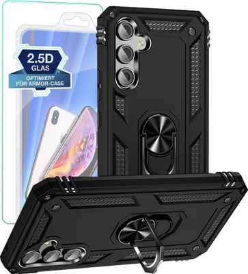 Produktbild von Armor Outdoor Hülle für Samsung Galaxy A54 5G mit 9H Displayglas Displayschutz – Farbe: Schwarz