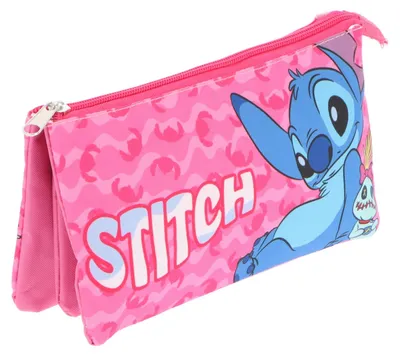 Image de Trousse à crayons Lilo & Stitch pour enfants - Trousse pratique pour l'école et les loisirs