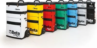 Beta Trolley mit 2 Stapelbaren Modulen, gelb