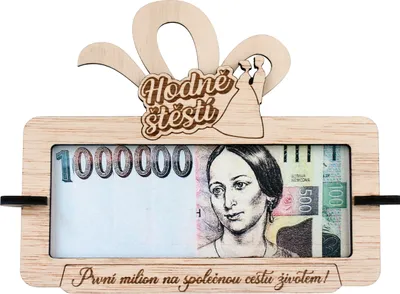 Obrázek produktu pro Tabulka na peníze Tvůj první milion k svatbě