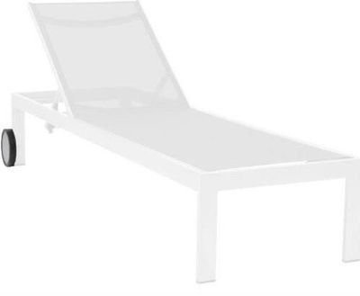 acamp Rimini 56809 Zahradní lehátko snow 198x60x35 cm