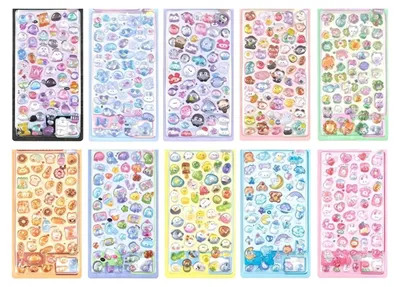 10 Stück 3D-Sticker, bunt, Harz, für DIY-Deko