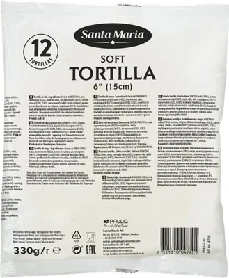 Produktbild von Santa Maria Tortilla Wrap Mini 15 cm 12 x 27,5 Gramm