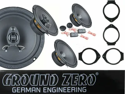 Produktbild von passend für Opel Astra J K Komplett Set Ground Zero Lautsprecher Vorn Hinten Einbauset