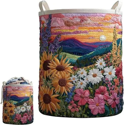 Produktbild von Wäschesammler (Wäschesammler Sonnenuntergang, Größe M - 40,64 x 55,88 cm)