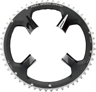 Produktbild von FSA Kettenblatt Road K-Force ABS 4-Arm 110 mm x 50 T Schwarz/grau - präzises ....