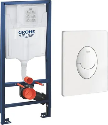 Produktbild von Grohe Set Rapid SL Vorwandelement für Wand-WC mit Betätigungsplatte Skate Air in weiß