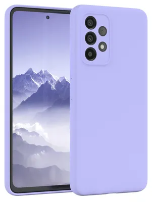 Produktbild von EAZY CASE Silikonhülle für Samsung Galaxy A53 5G Silikon Backcover Schutz in Violett