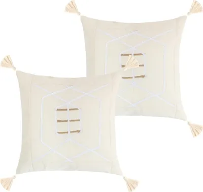 Produktbild von Federkissenbezug SET 2Stück - 40x40 cm - Natur