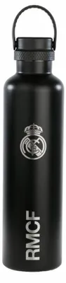 Image de Real Madrid CF - Bouteille d'eau isotherme, 1 l PP7556 (taille unique) (noir)