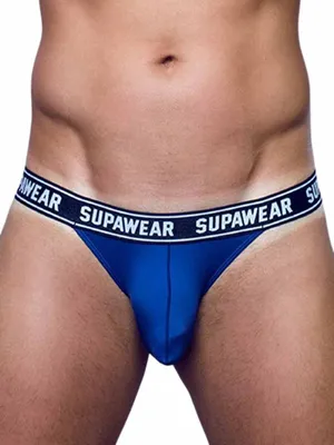 Produktbild von Supawear - Herren Strings - SUPAWEAR WOW Thong Blau - Blau - 1 x Größe L
