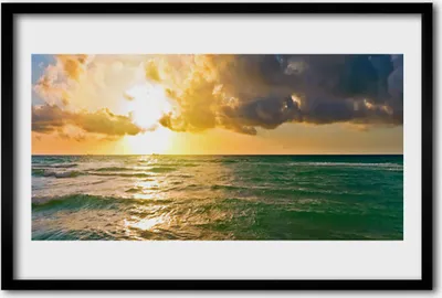 Produktbild von Bild 60x40 MDF-Rahmen Wandkunst Sea Sunset