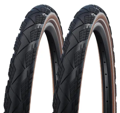 Produktbild von 2x Schwalbe Marathon Efficiency 55-622 SuperRace transparent Faltreifen 28x2.15