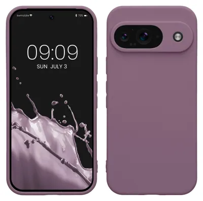 Produktbild von kwmobile Handyhülle für Google Pixel 9 Hülle - weiches Handy Silikon Case - Schutzhülle Cover - Helle Iris